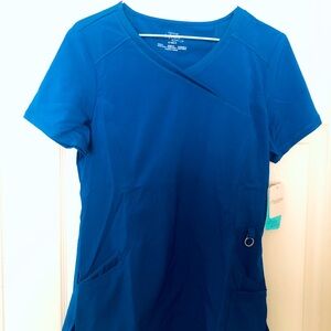 Cherokee Infinity Women's Royal Blue V-Neck Scrub Top